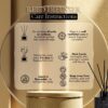 Reed Diffuser, Includes 5 Fiber Sticks, Home Goods Perfect for Stress Relieving, Decorating, and harmonizing Any Space. (Clean Cotton) - Image 4